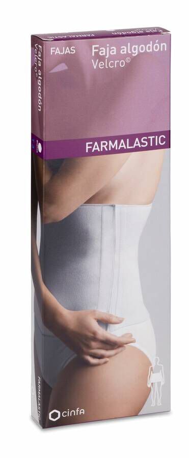 Farmalastic Faja Algodón Blanco Talla 3, 1 Ud