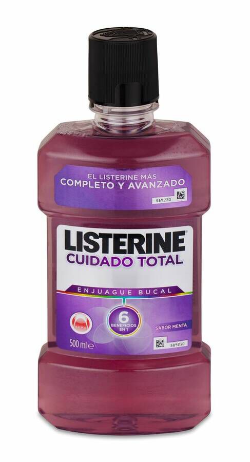 Listerine Cuidado Total Enjuague Bucal, 500 ml