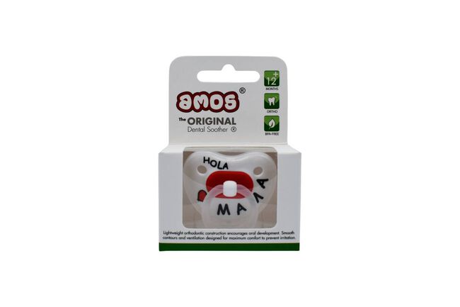 Amos Chupete Latex Mamá/Papá +12 m, 1 Unidad