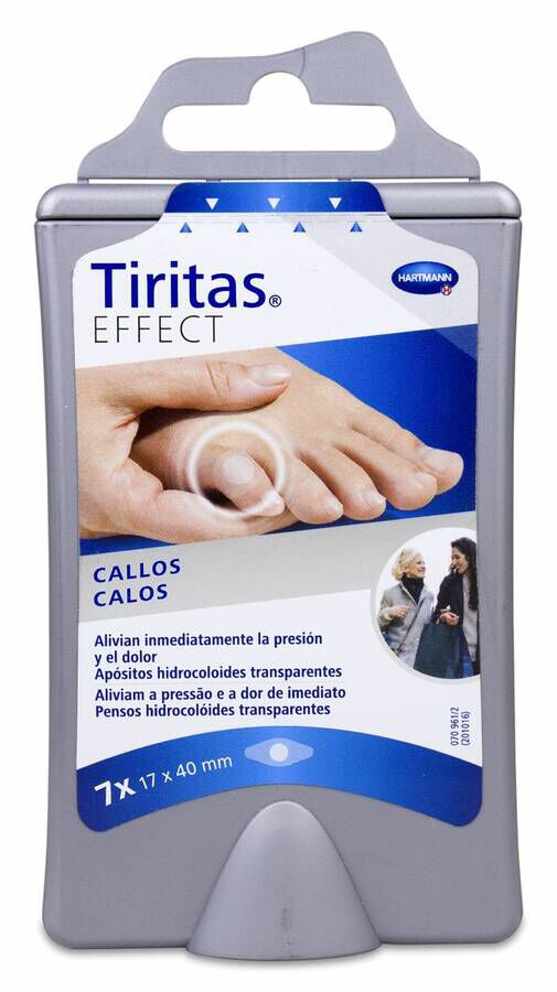 Tiritas Effect Callos Hidrocoloide 60 x 18 Mm, 7 Uds