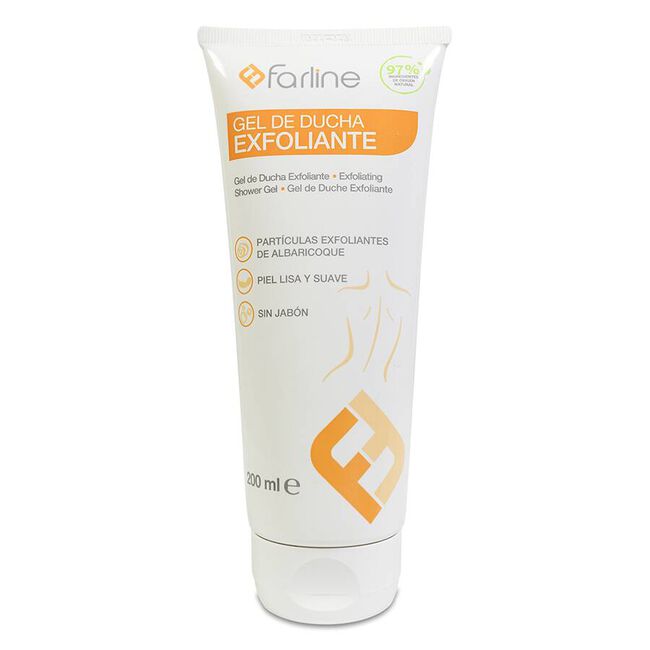 Farline Gel de Ducha Exfoliante, 200 ml