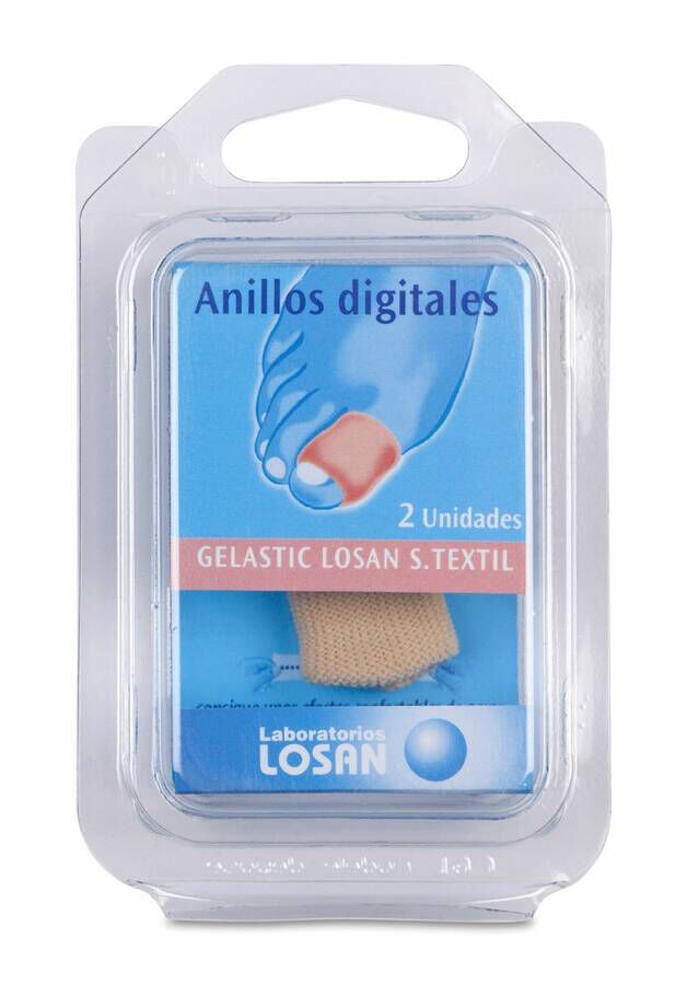 Gelastic Anillos Digitales en Soporte Textil Talla S, 2 Uds