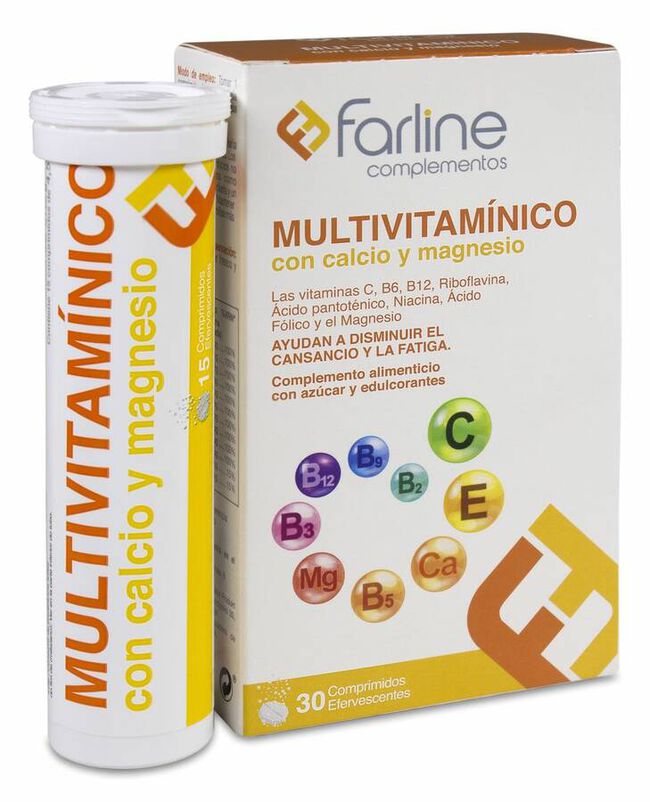 Farline Multivitamínico Efervescente, 30 Comprimidos