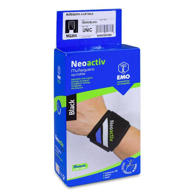 Emo Neoactiv Muñequera Ajustable, 1 Ud