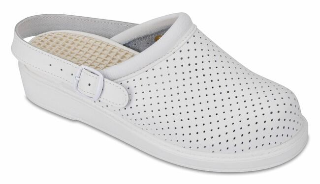 Zueco Hankshoes Micromasaje Blanco Talla 39, 1 Par