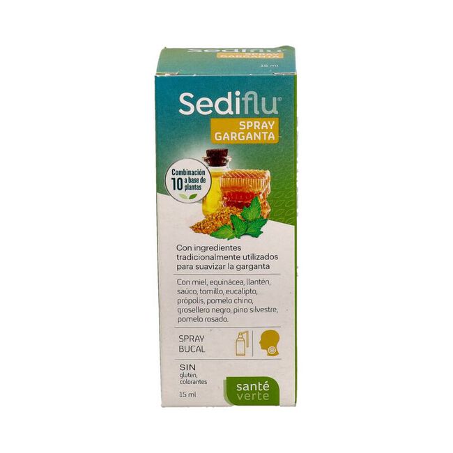 Santé Verte Sediflu Spray Garganta, 15 ml