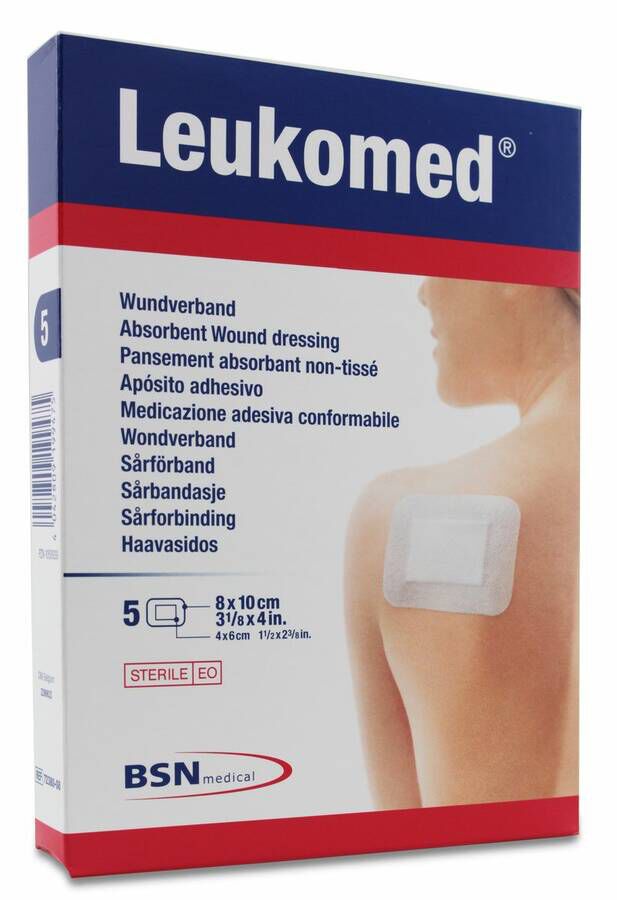 Leukomed Apósito Postoperatorio 8cm x 10cm, 5 Uds
