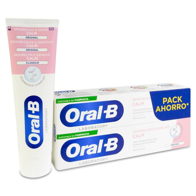 Oral-B Dentífrico Calm Sensibilidad y Encías, 2 uds