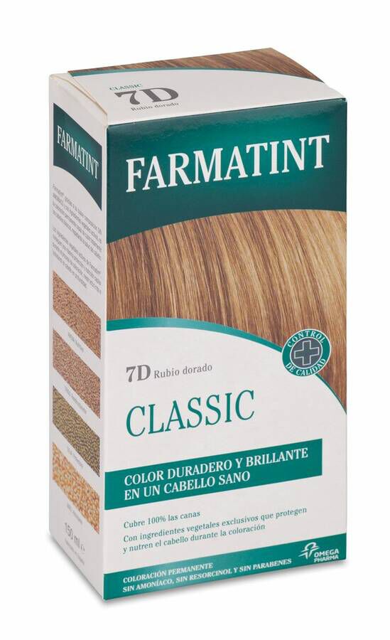 Farmatint Tinte Capilar 7D Rubio Dorado, 1 Ud