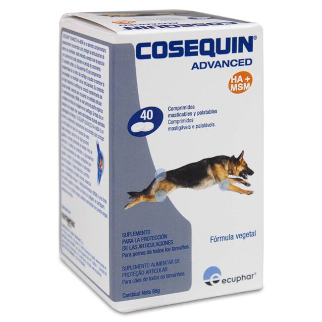 Ecuphar Cosequin Advance HA + MSM, 40 Comprimidos