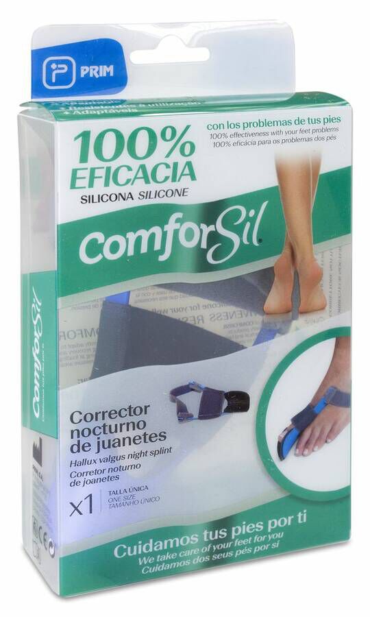 Comforsil Corrector Nocturno de Juanetes Hallux Valgus Izquierdo, 1 Ud