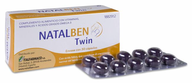 Natalben Twin  EL complemento para embarazo de GEMELOS