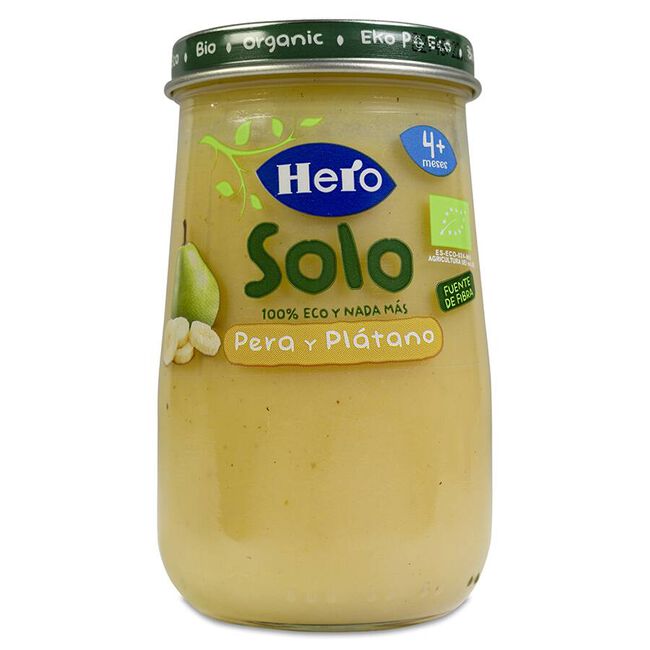 Hero Baby Pera y Platano, 190 g