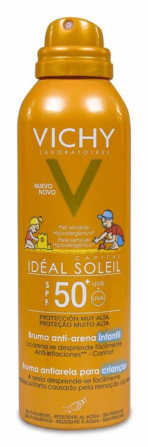 Vichy Idéal Soleil Bruma Solar Anti-arena Niños SPF 50+, 200 ml