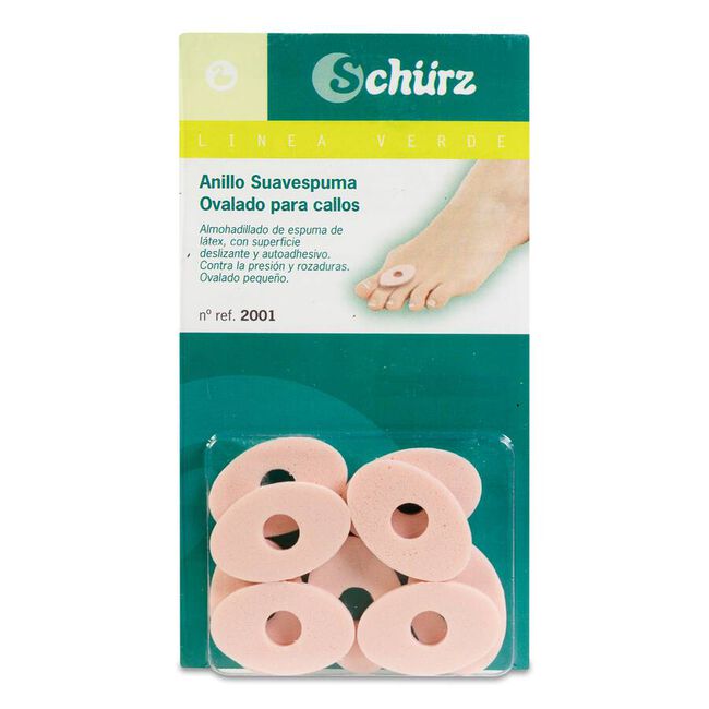Schürz Anillos para Callos Pequeños Ovalados, 9 Uds
