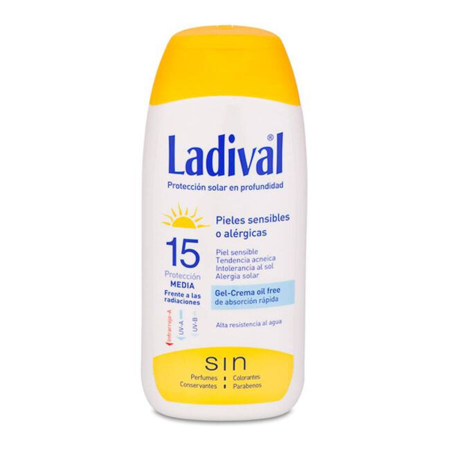 Ladival Fotoprotector para Pieles Sensibles o Alérgicas SPF15, 200 ml