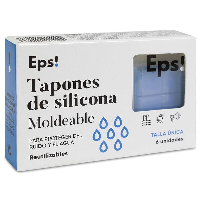 Deiters Teps! Tapón de Silicona Moldeable, 6 Unidades