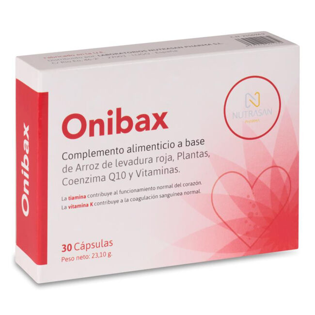 Onibax Complemento Alimenticio, 30 cápsulas