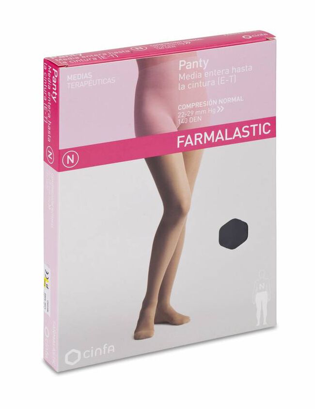 Farmalastic Panty de Compresión Normal Negro Talla Pequeña, 1 Ud