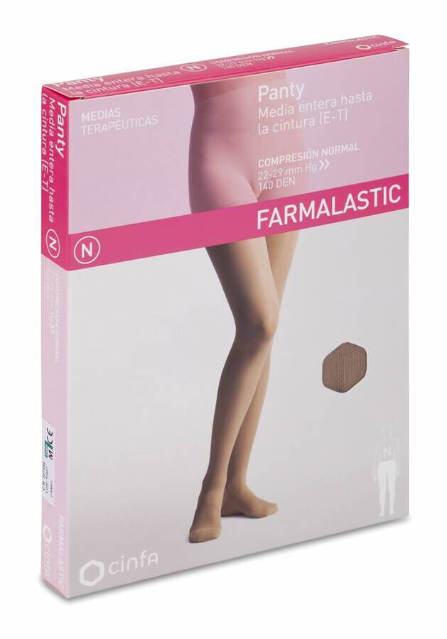 Farmalastic Panty de Compresión Normal Camel Talla Mediana, 1 Ud