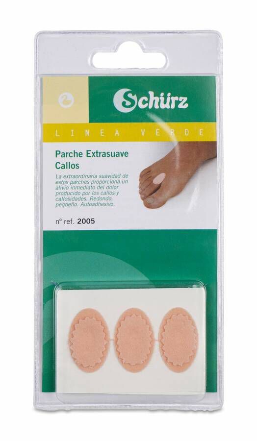Schurz Parche Extrasuave para Callos, 3 Uds