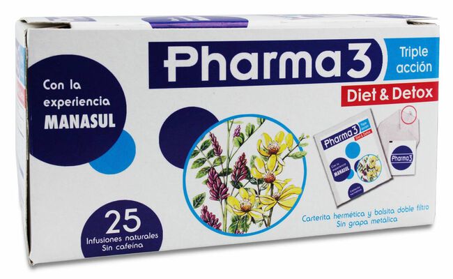 Pharma 3 Diet & Detox, 25 Uds