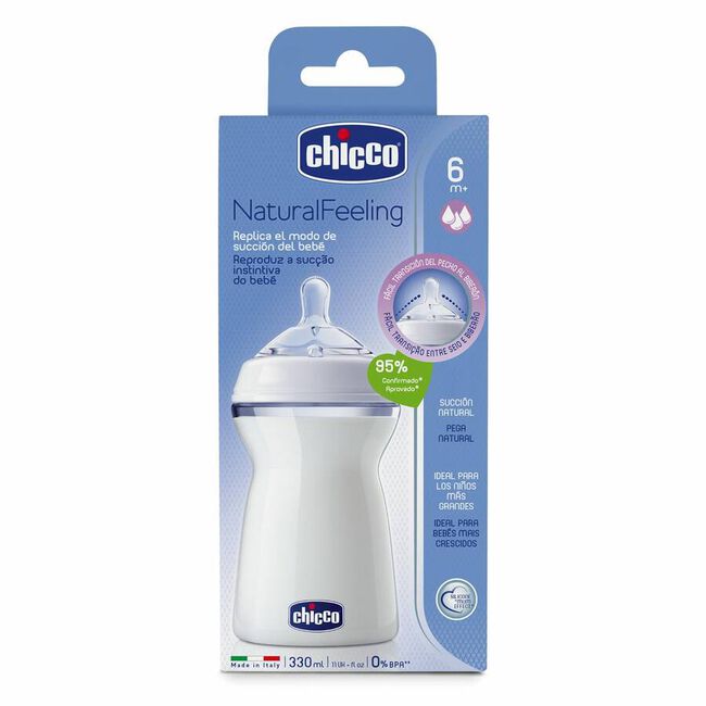 Chicco Biber&oacute;n NaturalFeeling 6m+, 1 Ud