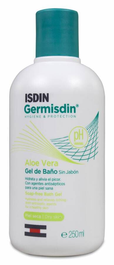 Isdin Germisdin Aloe Vera Higiene Corporal Piel Seca, 250 ml