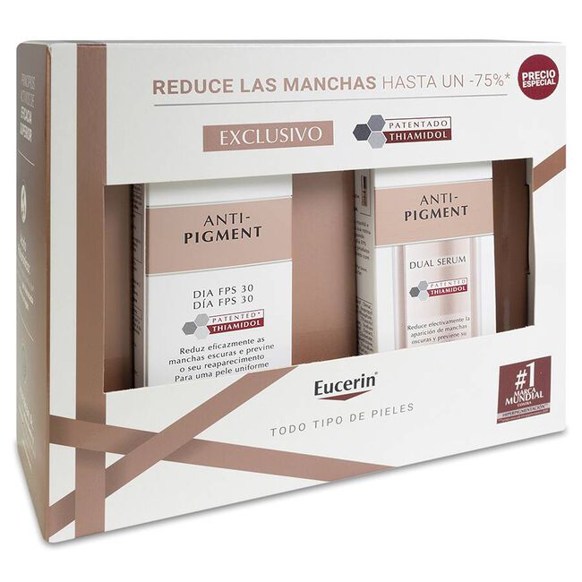 Pack Eucerin Crema Día Antimanchas SPF30+, 50ml + Sérum, 30 ml