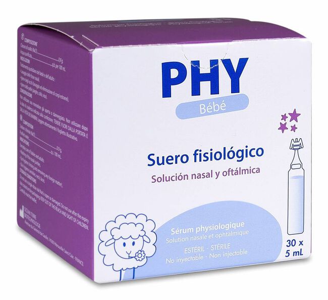 PHY Bebé Suero Fisiológico, 30 Monodosis