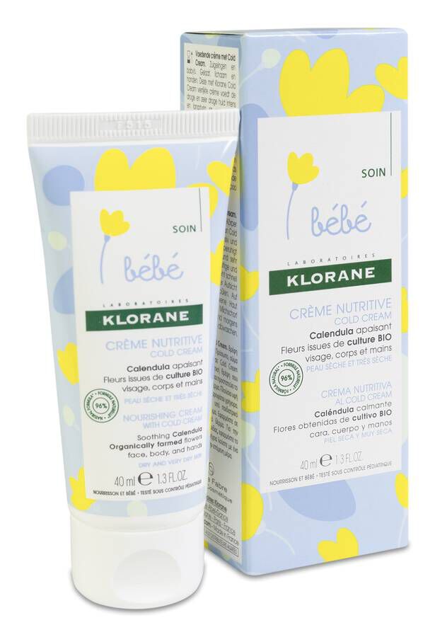 Klorane Bebé Crema Cold Cream, 40 ml