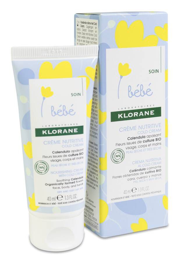 Klorane Bebé Crema Cold Cream, 40 ml