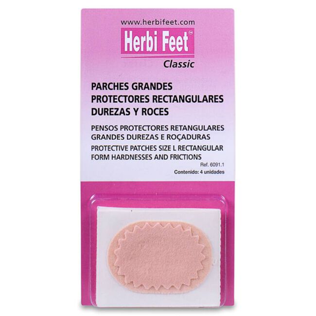 Herbi Feet Parches Grandes Roces y Durezas, 4 uds