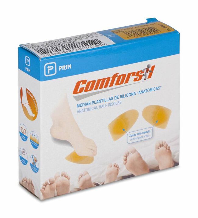 imagen de Comforsil Medias Plantillas de Silicona Anat&oacute;micas, 1 Par