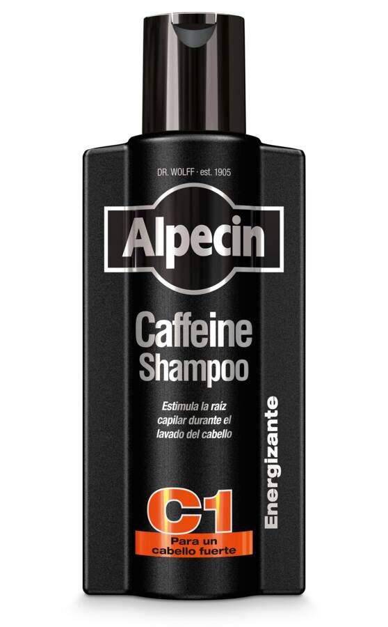 Alpecin C1 Black Edition Champú con Cafeína, 375 ml