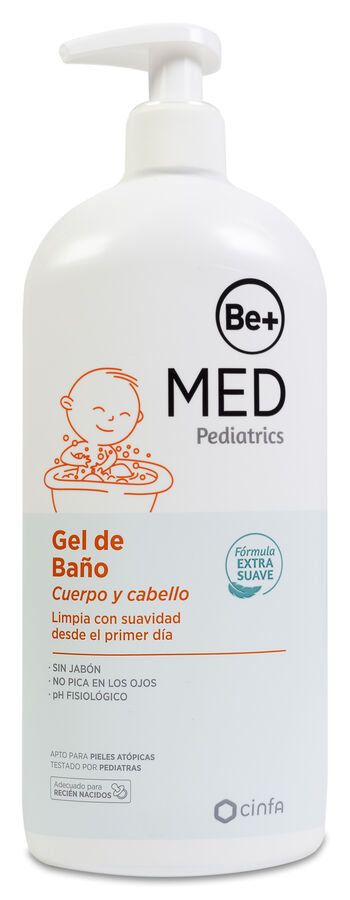 Be+ Gel de Baño Sin Jabón, 500 ml