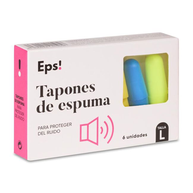 Deiters Teps! Tapón de Espuma Talla L, 6 Unidades