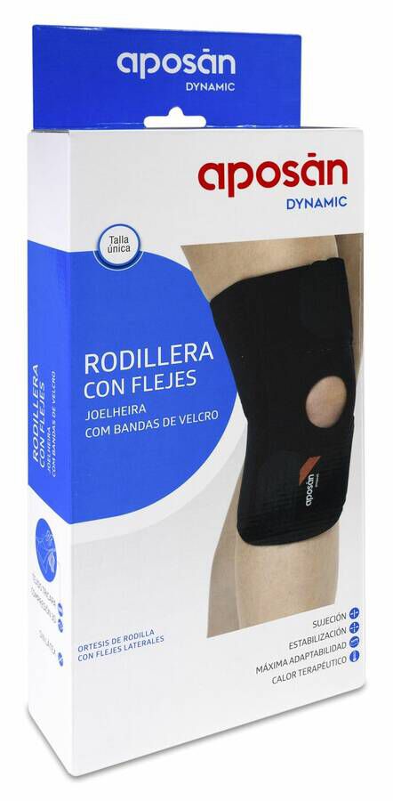 Aposán Dynamic Rodillera Estabilizadora con Flejes Talla Única, 1 Ud