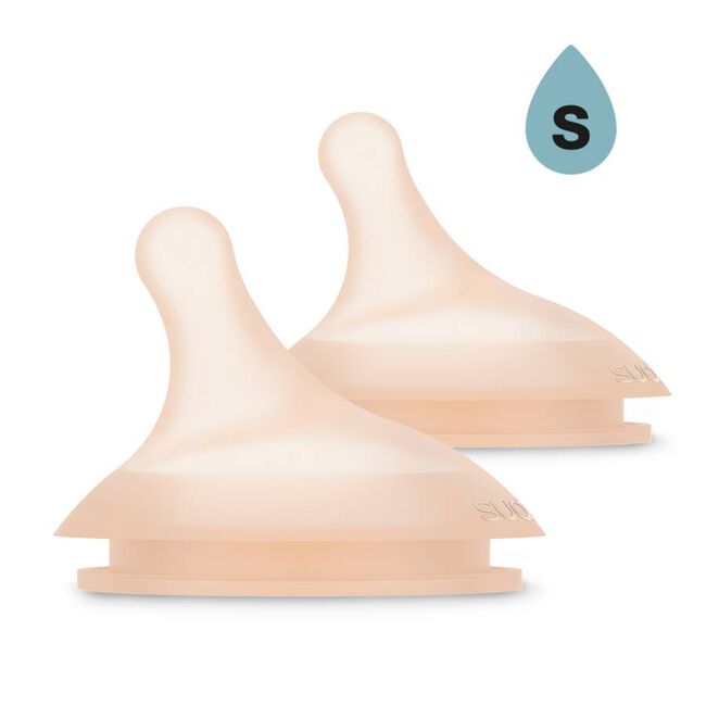 Suavinex Zero Zero Tetina Anticólicos de Silicona Flujo Lento, 2 Uds