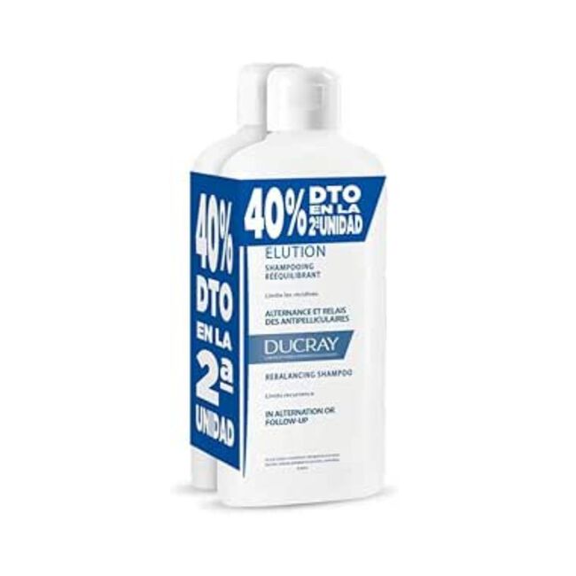 Pack Ducray Elución Champú 400 Ml, 2ªUnidad 40% de Descuento