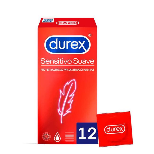 Durex Sensitivo Suave, 12 Uds