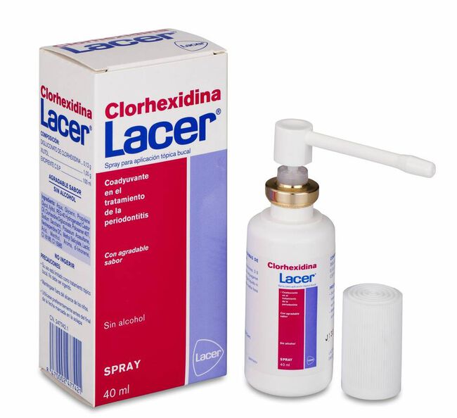 Lacer Colutorio Clorhexidina Spray, 40 ml