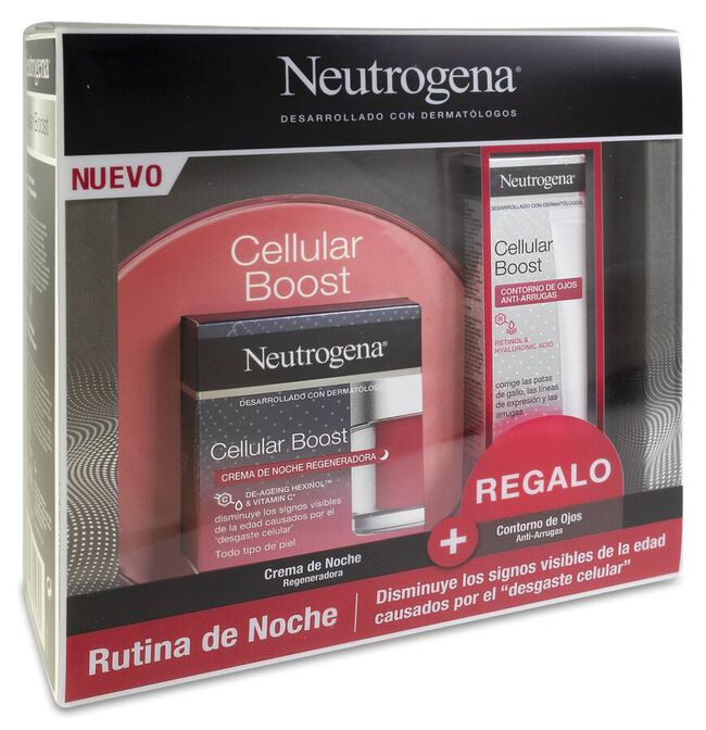 Pack Neutrogena Cellular Boost Crema Noche 50 ml + Contorno Ojos 15 ml