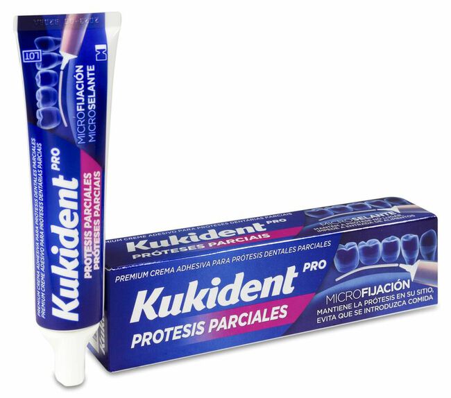 Kukident Adhesivo para Prótesis Dentales Parciales, 40 g