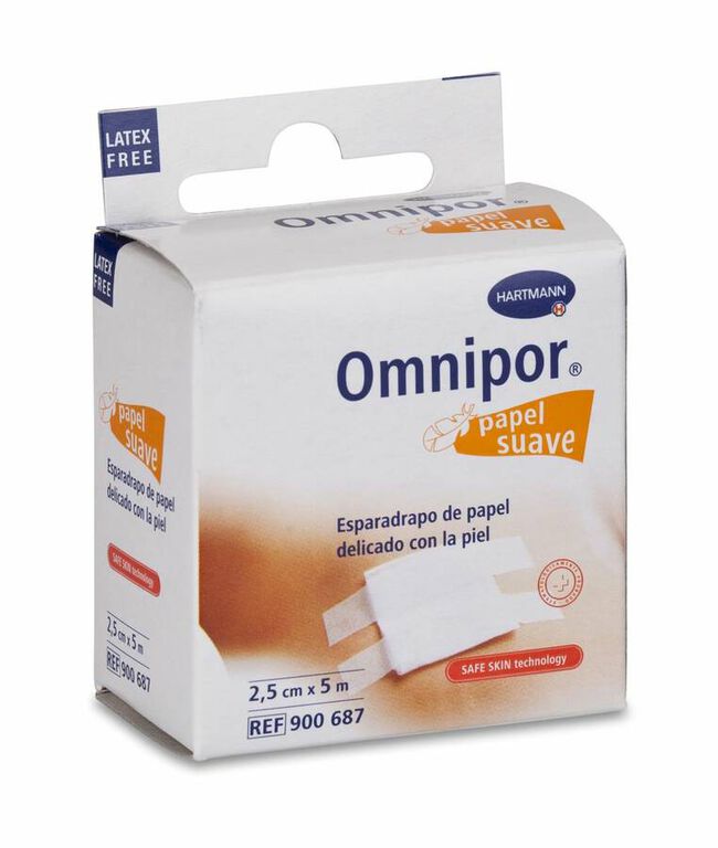 Hartmann Omnipor Esparadrapo de Papel 2,5 cm x 5 m, 1 Ud