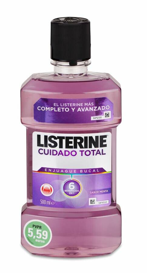 Listerine Enjuague Bucal Cuidado Total, 500 ml
