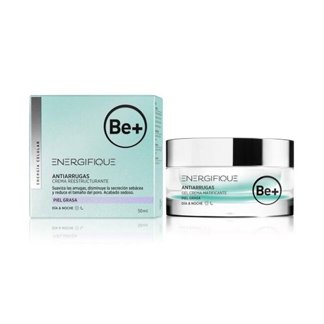 Be+ Energifique Gel Crema Antiarrugas Matificante, 50 ml