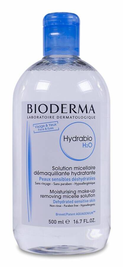 Bioderma Hydrabio H2O Agua Micelar Piel Deshidratada, 500 ml