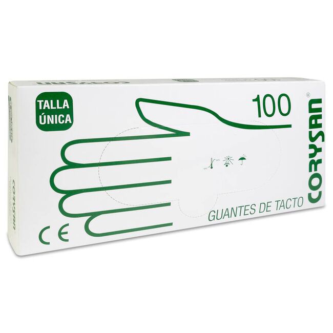 Corysan Guante Tacto Normal, 100 Uds