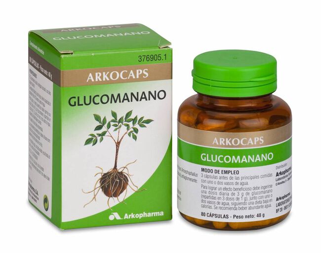 Arkopharma Arkocapsulas Glucomanano, 80 Cápsulas